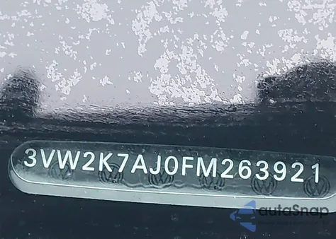 2015 Volkswagen Jetta 2.0L S из США, поврежденный, VIN 3VW2K7AJ0FM263921